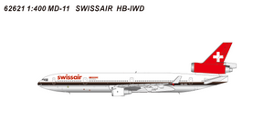 Panda Model Swissair McDonnell Douglas MD-11 Reg: HB-IWD 62621 Scale 1:400