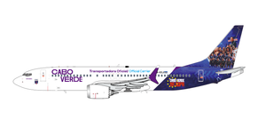 JC Wings Cabo Verde Airlines Boeing 737 MAX 8 "Cabo Verde Na Copa" Reg: D4-CCJ SA4134 1:400 With Antenna