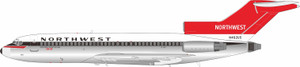 B-Models Northwest Orient Airlines Boeing 727-100 Reg: N462US POLISHED with stand B-721-NW-462P 1:200 with stand