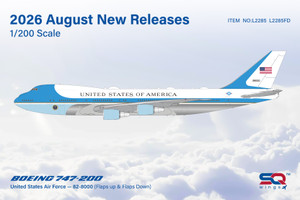 SQ Wings U.S. Air Force Boeing 747-200 Reg: 82-8000 "Flaps Down" (Flaps Down) L2285FD 1:200