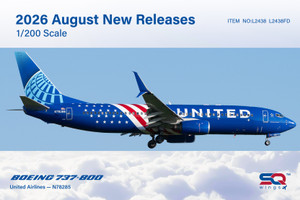 SQ Wings United Airlines Boeing 737-800 Reg: N78285 "America250" L2438 1:200