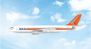Phoenix Model South African Airways Airbus A300B2 Reg: F-WLGA 12114 Scale 1:400