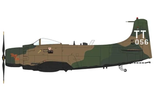 Hobby Master Douglas A-1J "TINY TIM" AF42-056, 602nd S.O.S, Thailand, 1969 HA2930 Scale 1:72