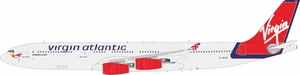 B-Models Virgin Atlantic Airbus A340-300 Reg: G-VFAR with stand B-343-VFAR 1:200 with stand