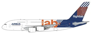 JC Wings Airbus A380 "Flightlab" Reg: 2-JAYN XX20895 1:200 With Stand
