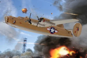 Consolidated B-24D Liberator - 41-11825 - 'Hail Columbia' - Col. John R. Kane AA34020 Scale 1:48