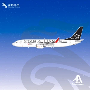 Shenzhen Airlines Boeing 737-800 Star Alliance B-1758 HA7380025 Scale 1:400