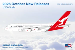 SQ Wings Qantas Airbus A380 Reg: VH-OQL "Flaps Down" (Flaps Down) L2260FD 1:200
