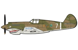 Hobby Master Hawk 81-A2 "AVG" No.7, flown by R. Nealey, 1st Pursuit Sqn., June 1942 HA9208 Scale 1:48