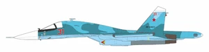 JC Wings SU-34 Fullback Russian Air Force, Ukraine War, 2022 (includes stand) JCW-72-SU34-010 Scale 1:72