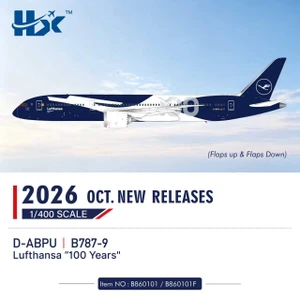 HX Models Lufthansa Boeing 787-9 "100th Anniversary" Reg: D-ABPU B860101 1:400