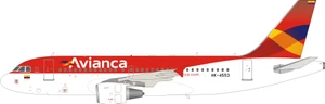Inflight200 Avianca Airbus A319-112 HK-4553 with stand AS-AV319 1:200