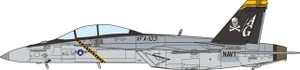 JC Wings F/A-18F Super Hornet U.S. NAVY VFA-103 Jolly Rogers Operation Inherent Resolve 2016 JCW-72-F18-013 1:72