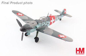 Hobby Master BF 109G-6 HA8757W J-704, 7 Fliegerkompanie, Swiss Air Force, 1944 1:48