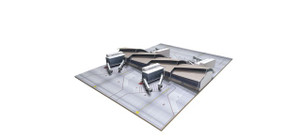 HERPA MIDSECTION LOS ANGELES TOM BRADLEY INT'L TERMINAL