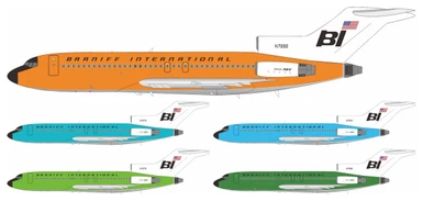 InFlight200 Braniff 727 "End of the Plain Plane" 60th Anniversary Collection: Only 120 of Each Produced