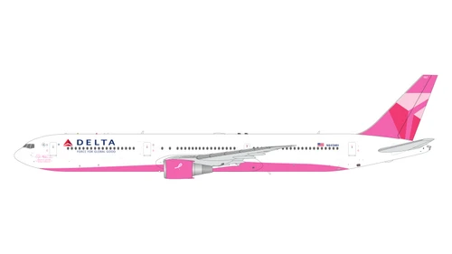 Gemini200 Delta Air Lines Boeing 767-400ER N845MH pink plane/breast cancer G2DAL1451 1:200