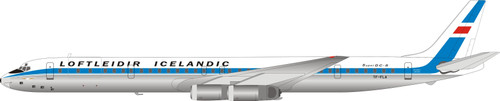 Inflight200 Loftleidir - Icelandic Airlines DC-8-63CF TF-FLA With Stand IF863LL1122P 1:200