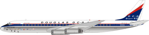 Inflight200 DC-8-62 HOUSE N1501U Polished with stand IF862PROT062P 1:200