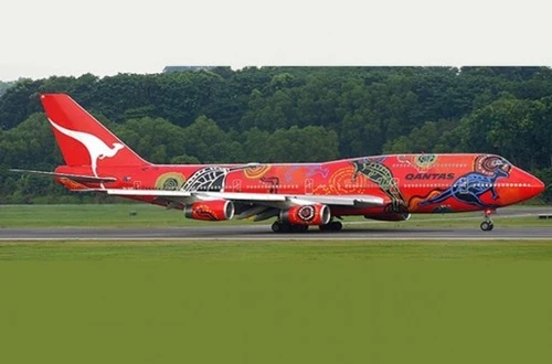 JC Wings Qantas B747-400 VH-OJB "Wunala Dreaming" (Flaps Down) JC2QFA0375A 1:200