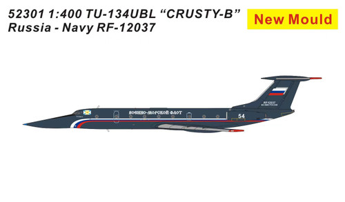 Panda Model Russia-Navy CRUSTY-B TU-134UBL RF-12037 52301 1:400