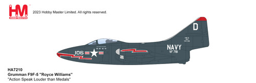 Hobby Master F9F-5 Panther 1:48 Lt. Royce Williams VF-781 Nov. 1952 HA7210W