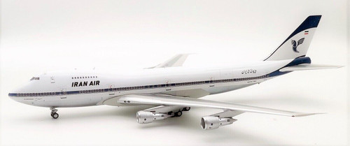 Inflight200 Iran Air Boeing 747-286BM EP-IAH with stand ART01747IAH 1:200