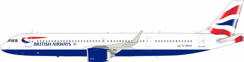 British Airways A321-251NX G-NEOX with stand & coin ARDBA57 1:200
