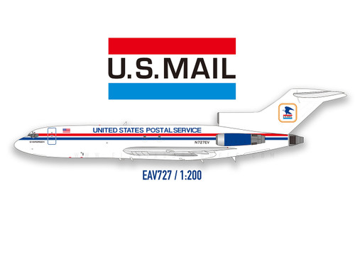 El Aviador USPS Evergreen B727-27(F) N727EV EAV727 1:200