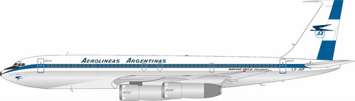 Retro Models by Inflight200 Aerolineas Argentinas Boeing 707-387C LV-JGP with stand RM70301P 1:200