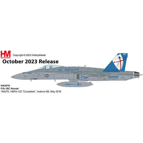 Hobby Master F/A-18D Hornet VMFA-122 "Crusaders", Iwakuni AB, May 2016 HA3579W 1:72