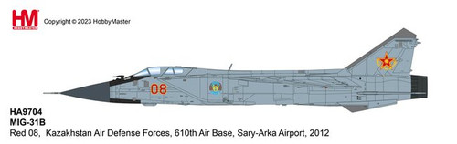 MIG-31B Foxhound Kazakhstan Air Defense Forces, 610th Air Base, 2012 HA9704 1:72