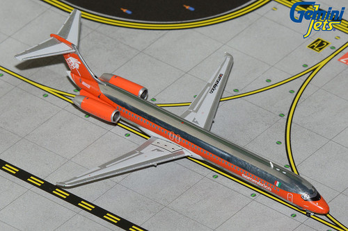 Gemini Jets Aeromexico MD-80 polished w/ orange cheatline N1003X GJAMX1165 1:400