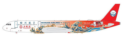 Aviation200 Sichuan Airlines Airbus A321-271N "Wuliangye" B-302T AV2093 1:200