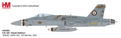 Hobby Master F/A-18C Hornet VMFA-323 "Death Rattlers", US Marines, 2021 HA3583 1:72