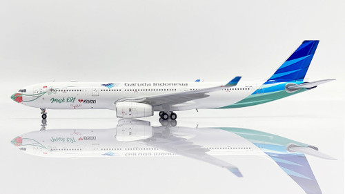 JC WINGS GARUDA INDONESIA AIRBUS A330-900NEO PK-GHC AYO PAKAI MASKER LH4GIA216 LH4216 1:400