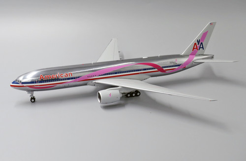 JC Wings American Airlines Boeing 777-200ER "Pink Ribbon""Polished" Reg: N759AN With Stand XX2192 1:200