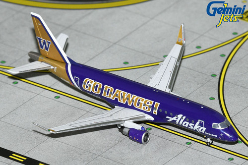 Alaska Airlines E175LR Univ. of Washington "Go Dawgs" N662QX GJASA2251 1:400