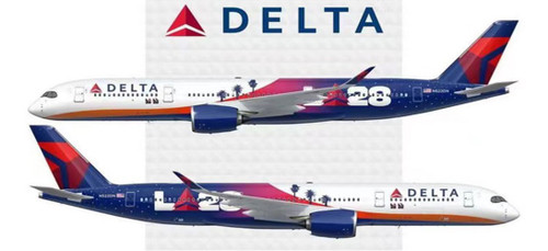 Aviation400 Delta Air Lines Airbus A350-941 "LA28" N522DZ detachable gear WB4041 1:400