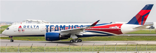 Aviation400 Delta Air Lines Airbus A350-941 Team USA N521DN detachable gear WB4042 1:400