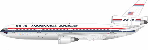 Inflight200 McDonnell Douglas McDonnell Douglas DC-10-10 N1338U Polished with stand IFDC101338P 1:200