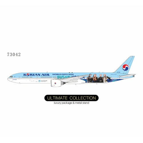 NG Models Korean Air 777-300ER Special livery for bidding World Expo 2030 Busan(BLACKPINK) livery(ULTIMATE COLLECTION) HL7204 73042 1:400