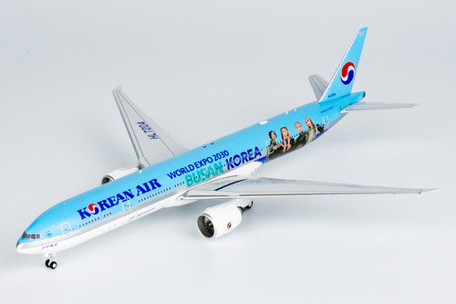 NG Models Korean Air 777-300ER Special livery for bidding World Expo 2030 Busan(BLACKPINK) livery HL7204 73056 1:400