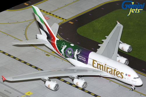 Gemini200 Emirates A380 Wimbledon - Official Partner A6-EOE G2UAE1347 1:200