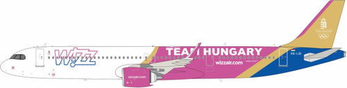 Inflight200 Wizz Air Airbus A321-271NX HA-LGI 'TEAM HUNGARY' livery with stand IF321W60924 1:200