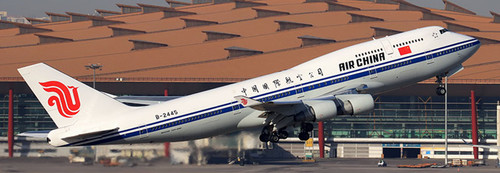 JC Wings Air China Boeing 747-400 "Last Flight" Reg: B-2445 With Stand LH2529 1:200