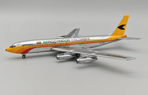 InFlight200 Aerocondor Colombia Boeing 707-123(B/F) HK-1802 with stand IF701OD1124PR Scale 1:200