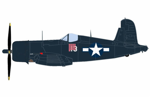 Hobby Master F4U-4 Corsair White 13, Capt. Kenneth Walsh (21 kills), VMF-222, Okinawa 1945 HA8226 1:48