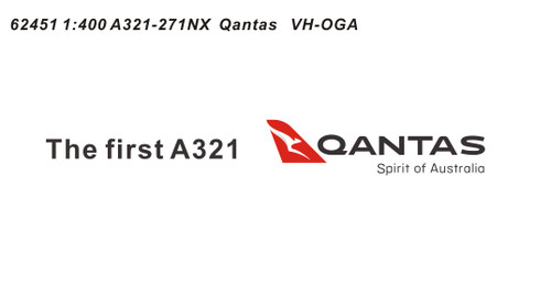 Panda Models Qantas A321-271NX VH-OGA 62451 1:400