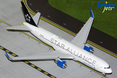 Gemini200 United Airlines B767-300ER N653UA "Star Alliance" livery G2UAL1379 Scale 1:200